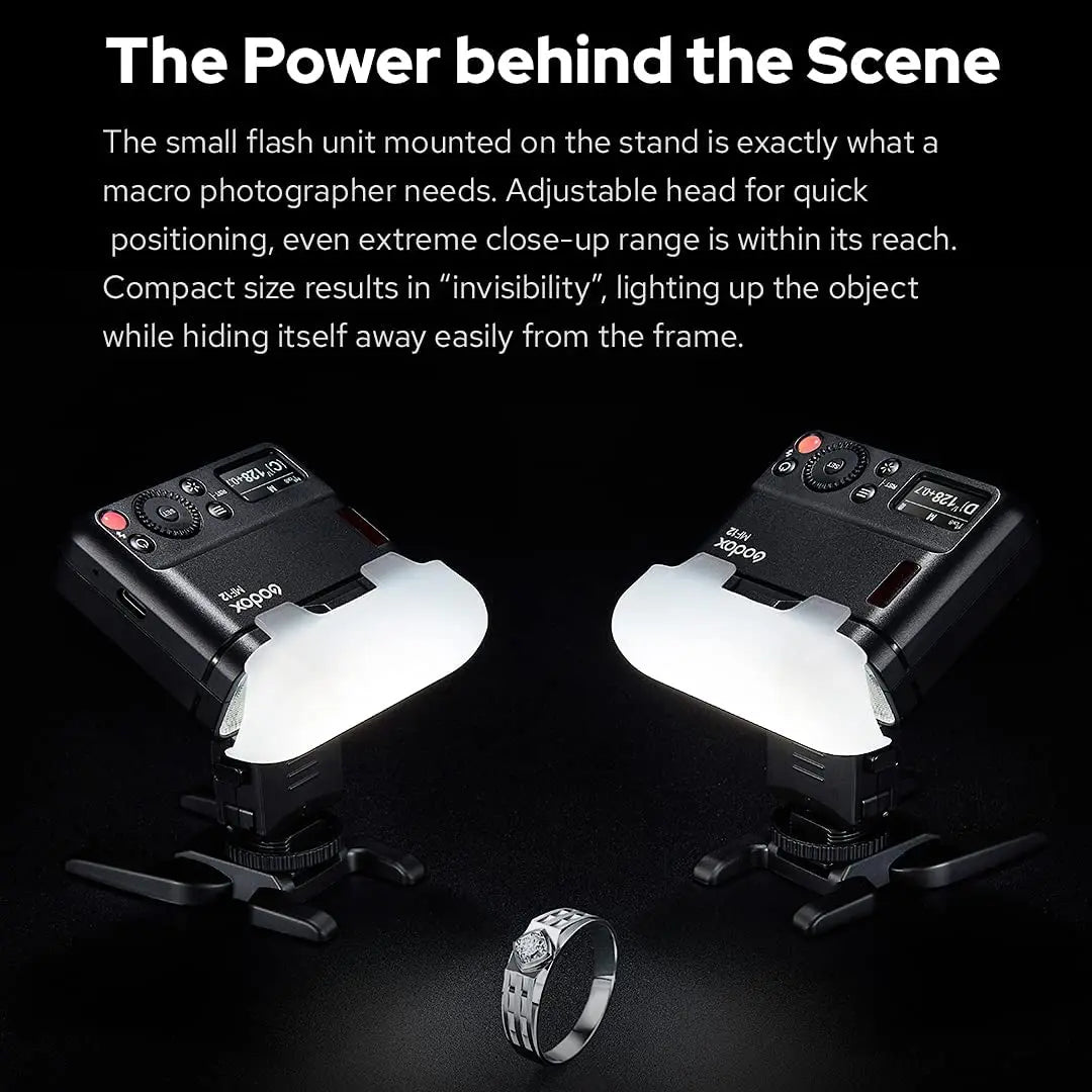 Portable Rechargeable Macro Speedlite for Close-Up Shots