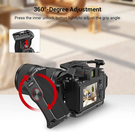 Adjustable Left Side Camera Grip with NATO Rail