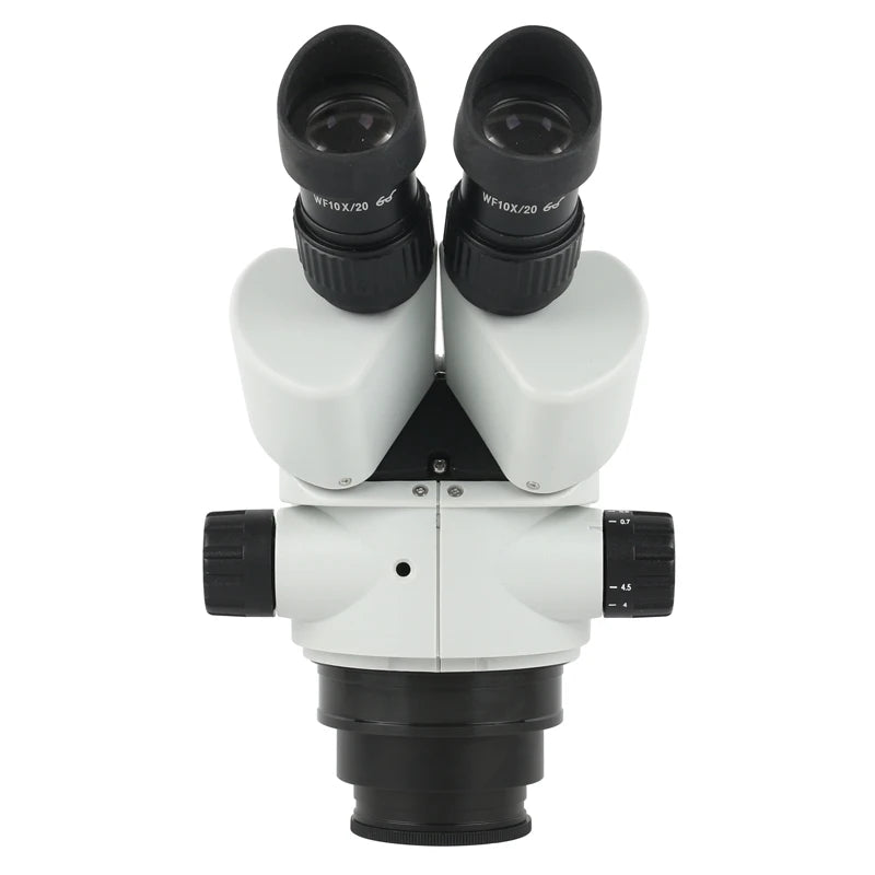 Adjustable White Binocular Microscope 7 to 45X for Detailed Work