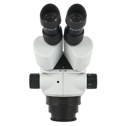 Adjustable White Binocular Microscope 7 to 45X for Detailed Work