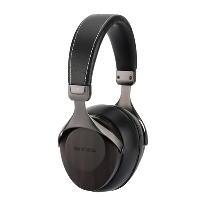 Portable Black Wood Over-Ear Hi-Fi Headphones