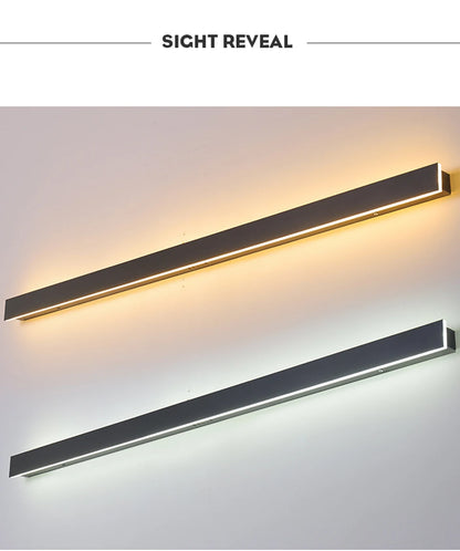 Sleek 120cm LED Wall Lamp 38W Waterproof Garden Lighting