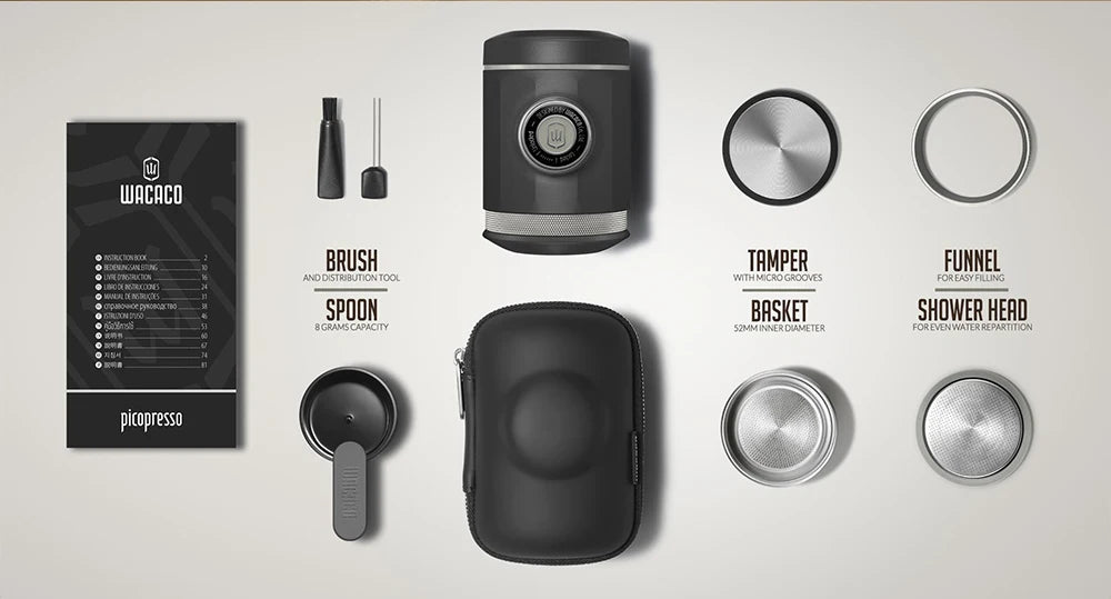 Portable Espresso Maker 18 Bar Pressure Travel Coffee Machine