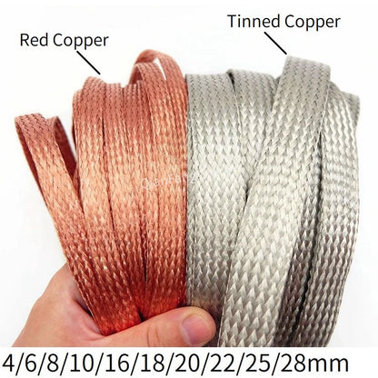 Heavy Duty 18mm Tinned Copper Wire Shielding Sleeve 30M