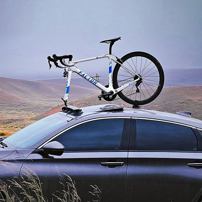Black Suction Roof Bike Rack with Quick Hub Mount