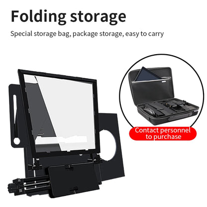 Foldable Teleprompter for 12 Inch Tablets and Phones