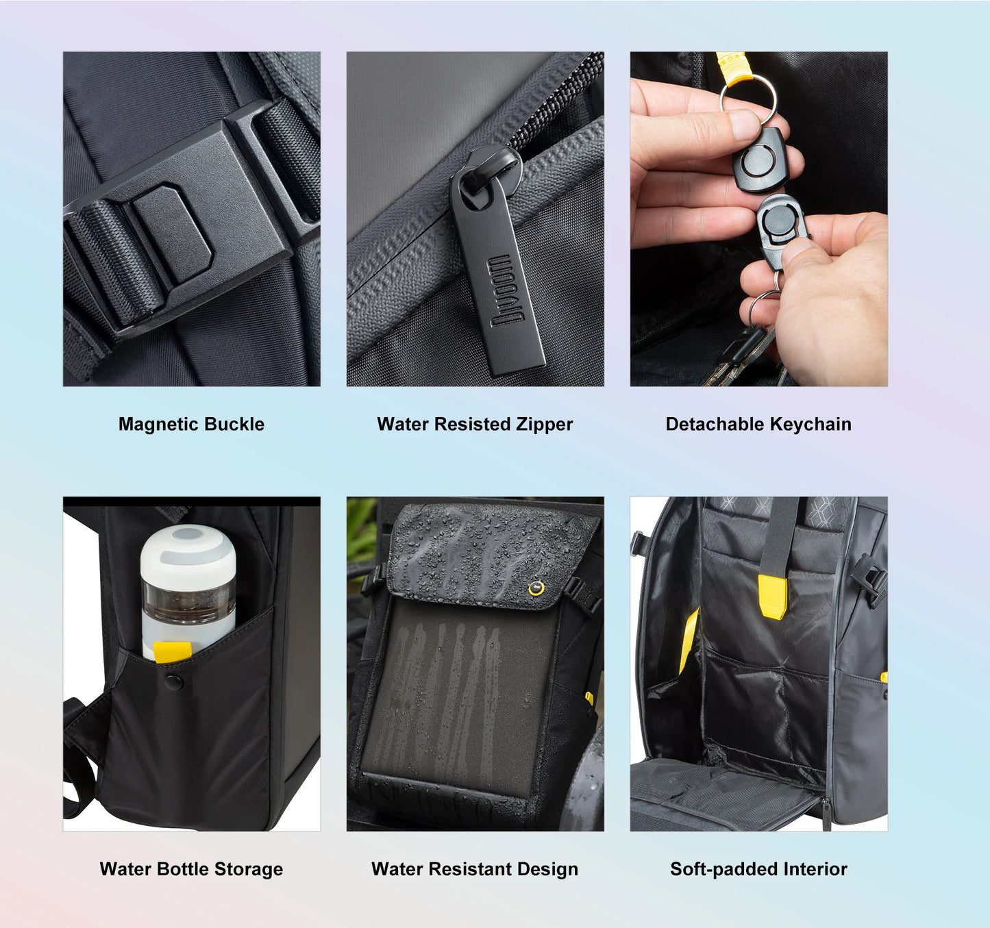 Portable Travel Laptop Bag with Custom LED Pixel Display