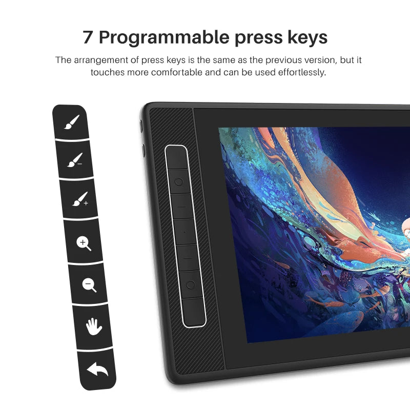 13.3 Inch 2.5K Drawing Tablet with Adjustable Stand