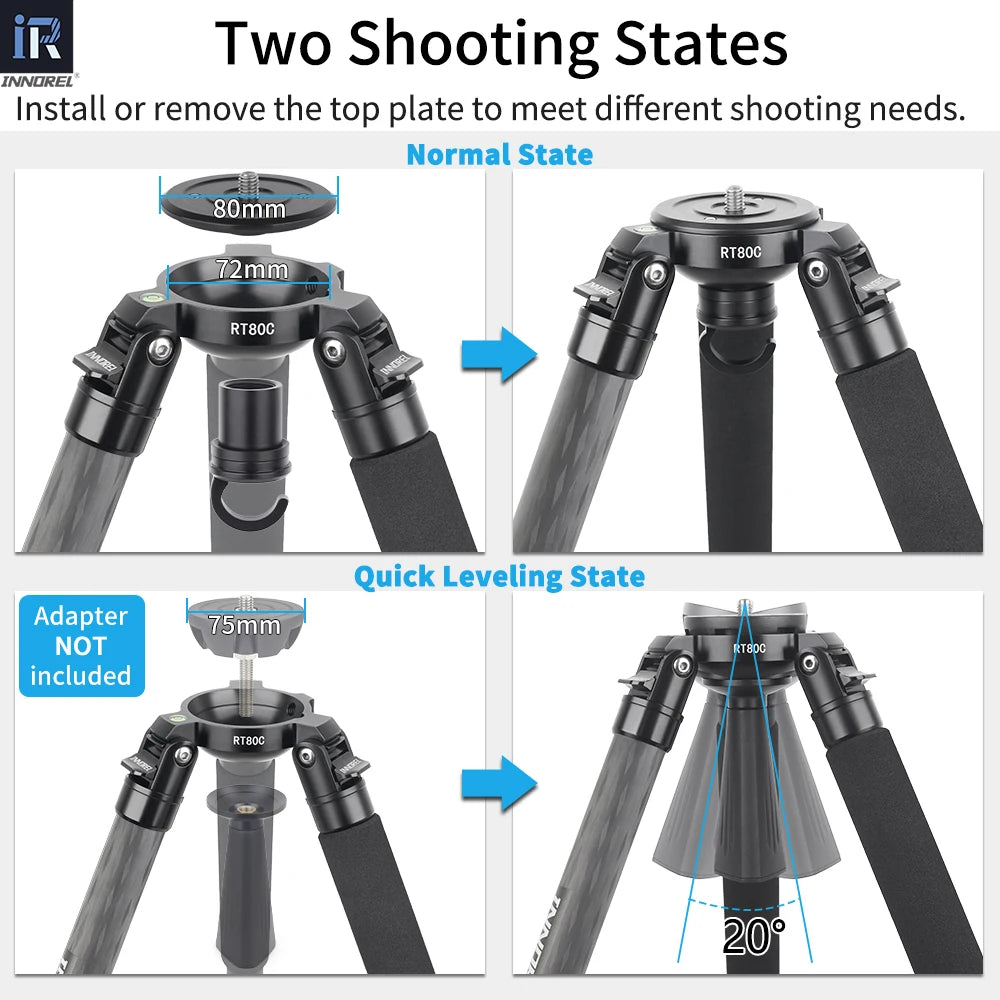 RT80C DSLR & Video Tripod Heavy Duty Stand