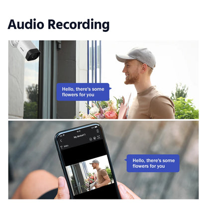 4-Camera Wireless CCTV System with Audio Recording