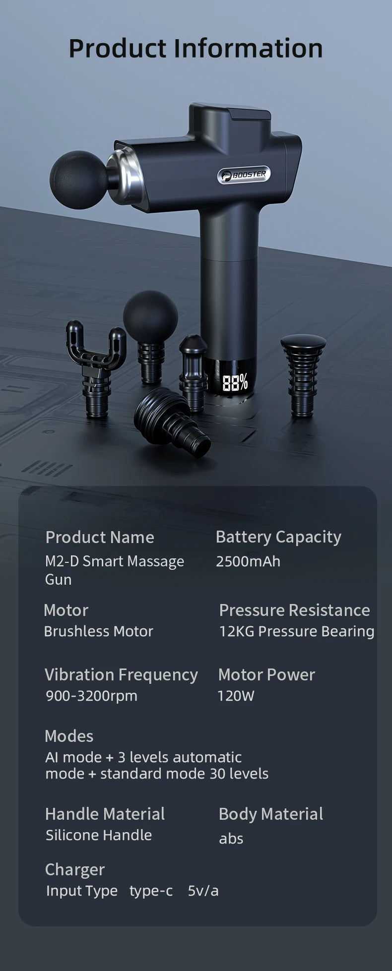 Portable Deep Tissue Percussion Massage Gun