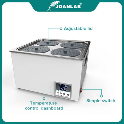 4 Holes Multi-Hole Lab Water Bath Heater Digital Display