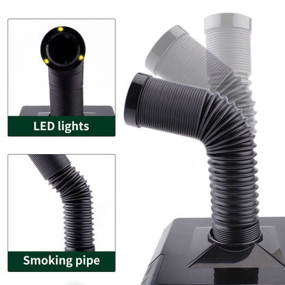 220V Solder Smoke Absorber with LED Light Carbon Filter