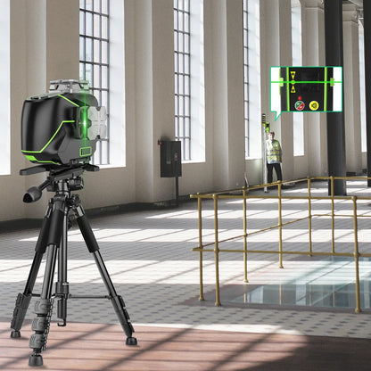 16-Line 4D Laser Level with Bluetooth & Remote Control