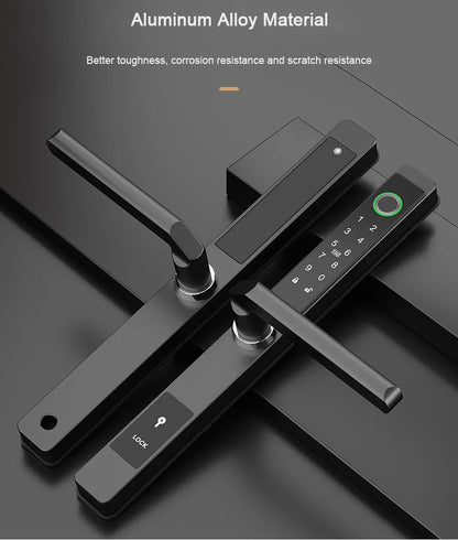 Waterproof Smart Sliding Door Lock Fingerprint Bluetooth PIN