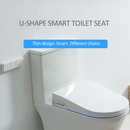 Heated Long Toilet Seat with Auto Open and Massage