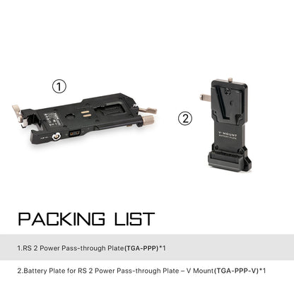 V Mount Battery Plate Power Pass-Through Kit for RS Gimbals