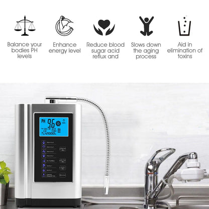 Yellow Alkaline Water Purifier for Home with pH Control