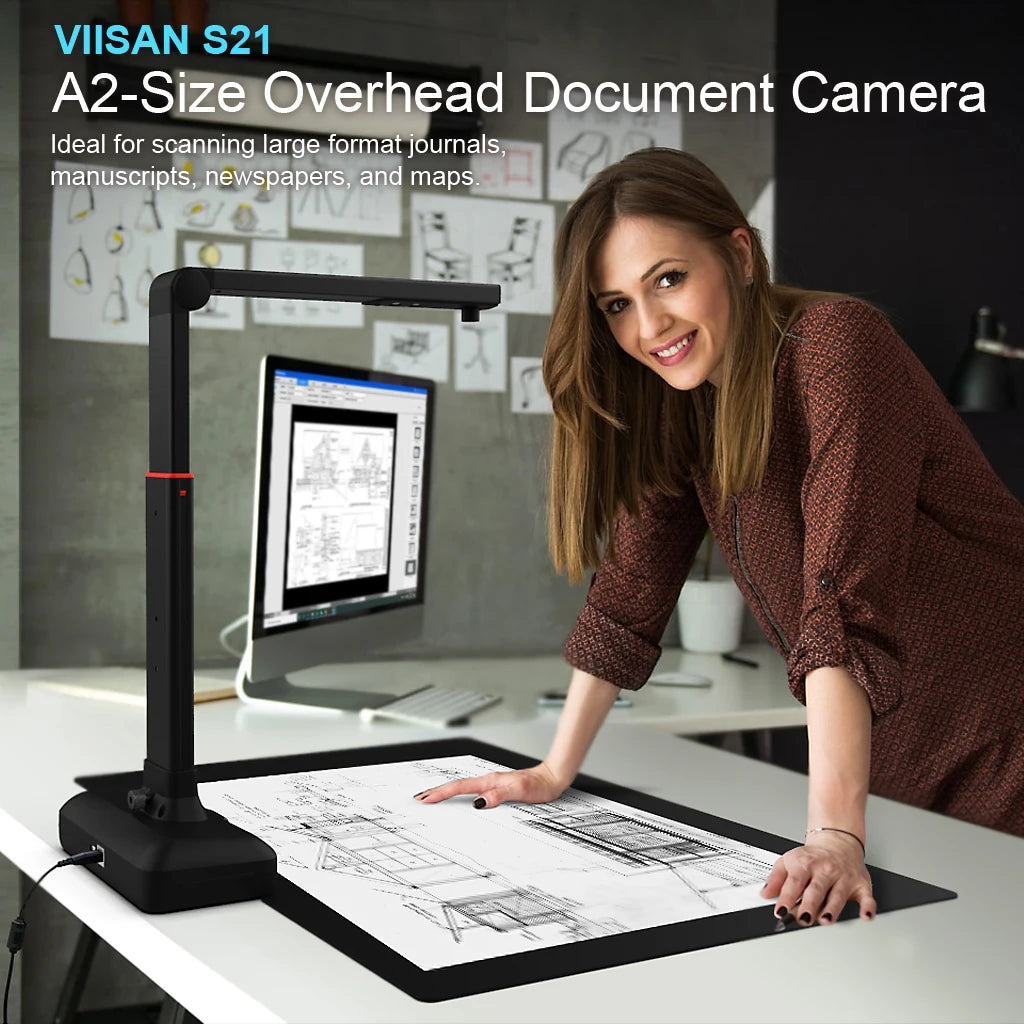 Large Format Document Scanner 23MP Auto-Flatten