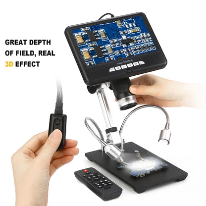 3MP Video Microscope for Electronics Repair