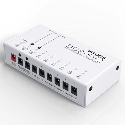 ISO8 Digital Guitar Pedal Power Supply High Power and Clean