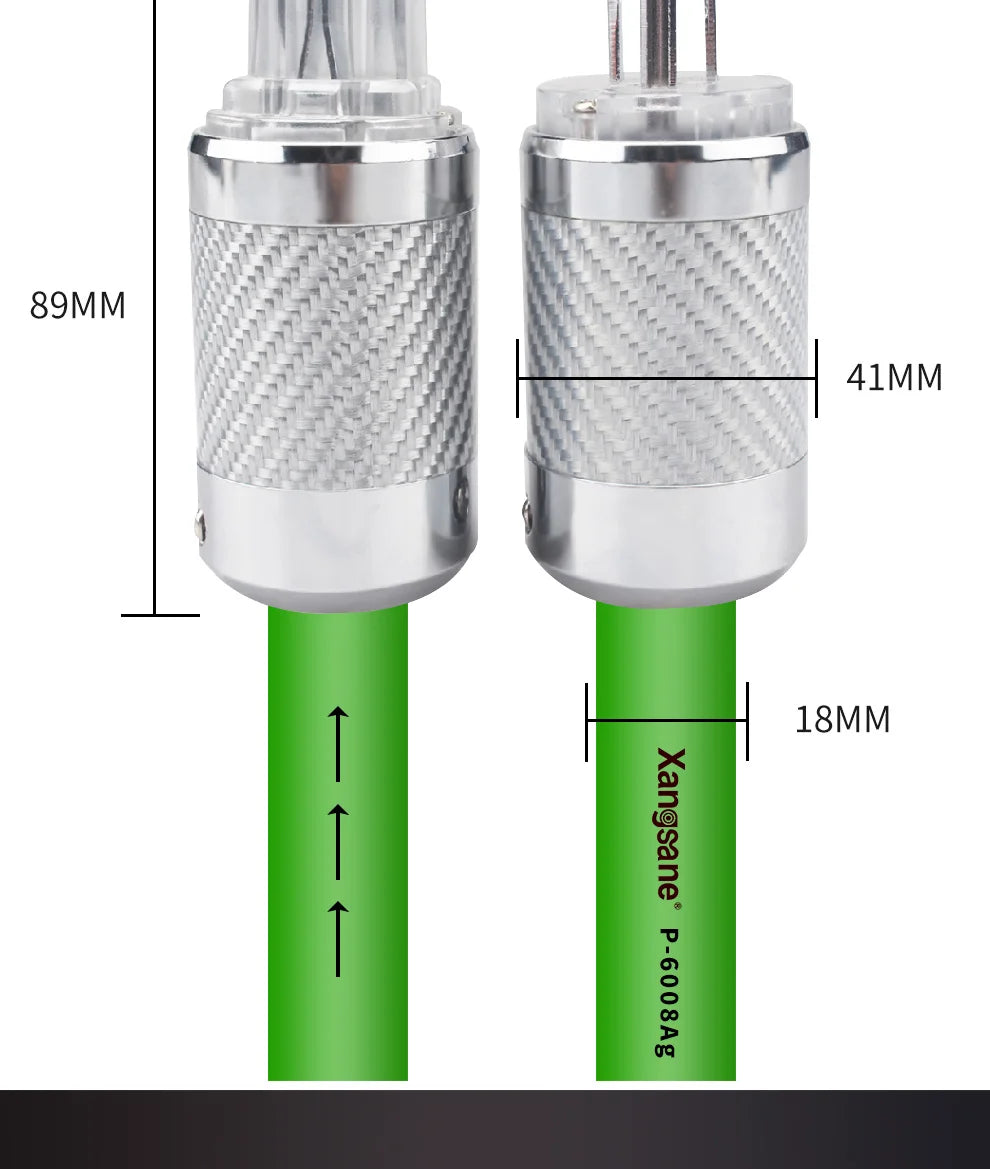 HiFi Power Cable 1.5m Silver Plated AU Plug