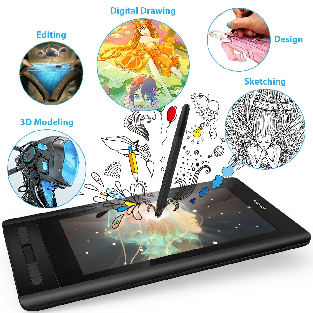 11.6 Inch Drawing Tablet with Pen and Express Keys