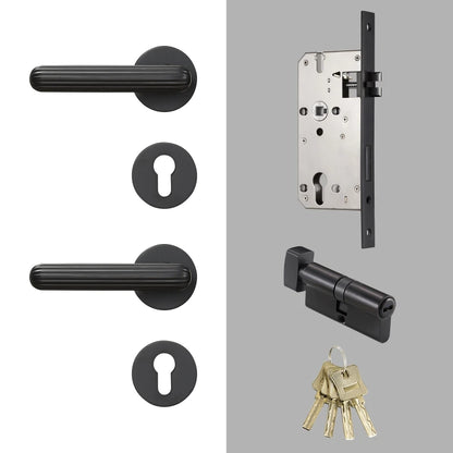 European Style Door Handle Brass Lever Lock