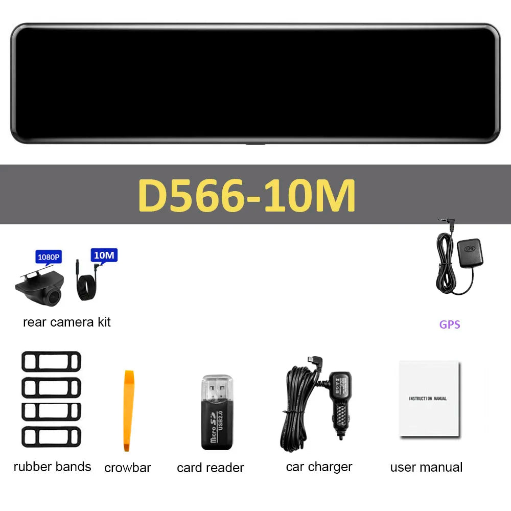 4K Dash Cam D566 128GB Front & Rear