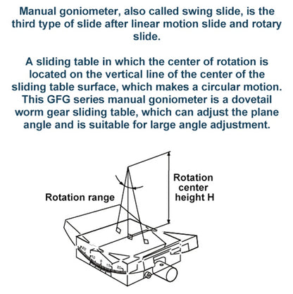 Precision XY Tilt Stage 60x60mm Optical Angle Adjustment Table