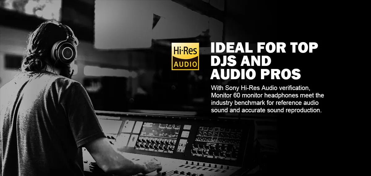 Hi-Res DJ Headphones Wired Over-Ear Blue Finish
