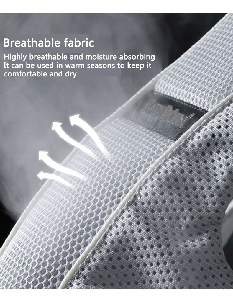 Ergonomic Breathable Baby Sling Carrier Portable Light Blue