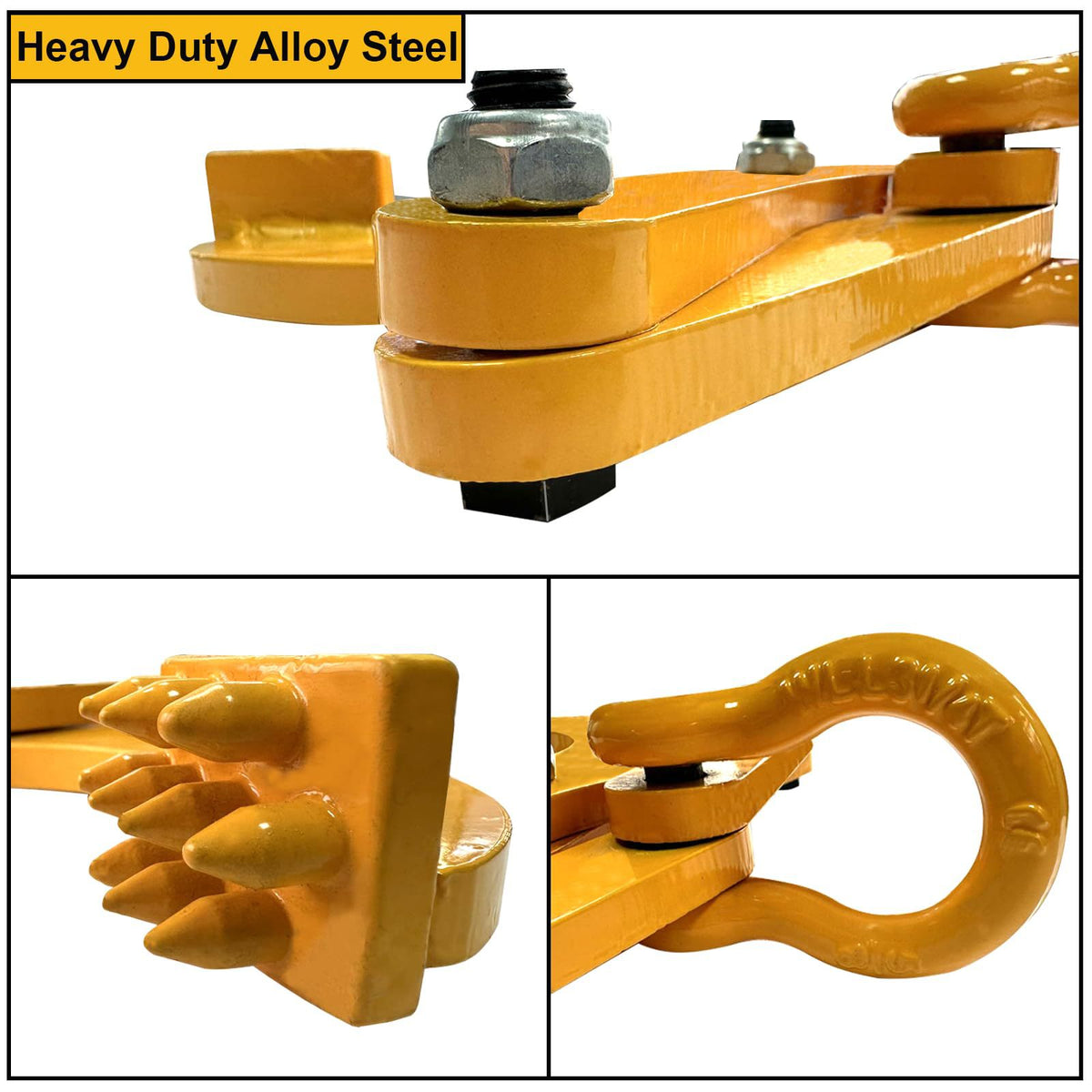 1T Steel Pallet Grabber Puller Clamp Tool