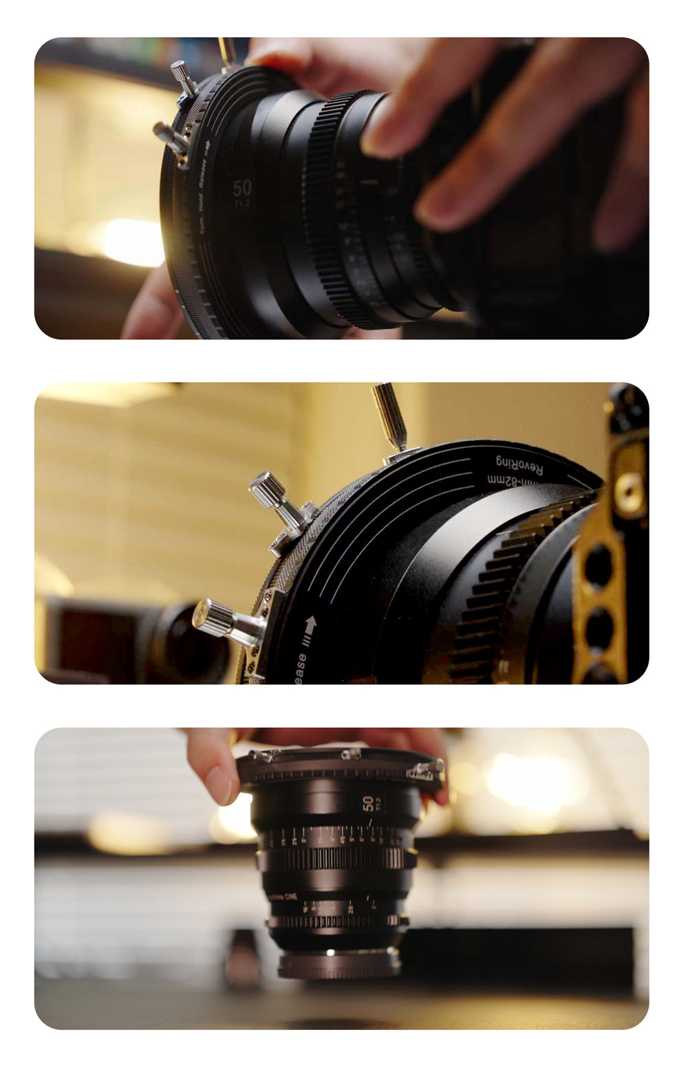 82-95mm ND CPL Variable ND Camera Lens Filter