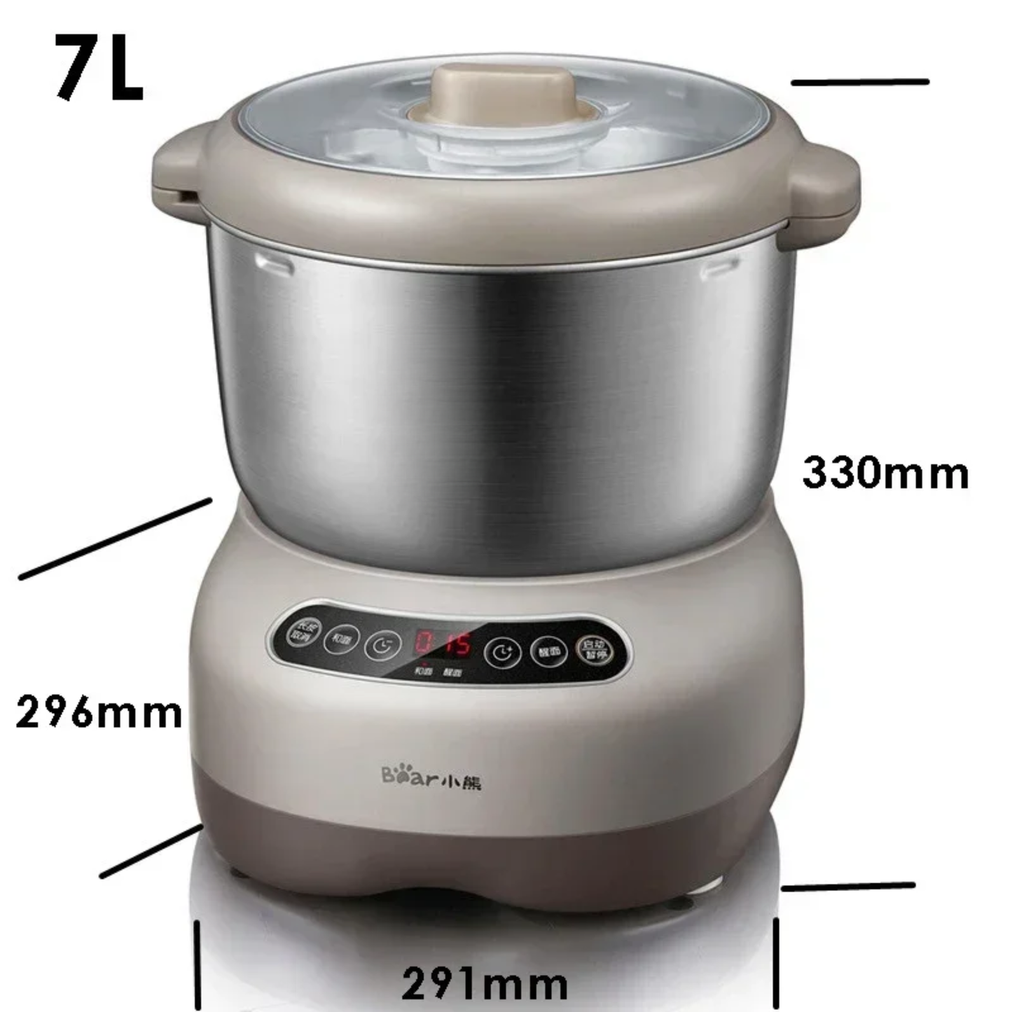 7L Large Dough Maker Bread and Fermentation Machine