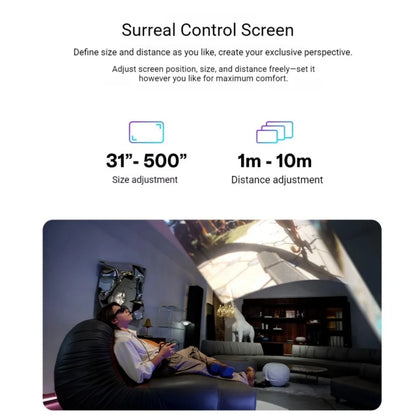 AR Smart Glasses 1200p 700nits 52 Degree FOV 3DoF Display