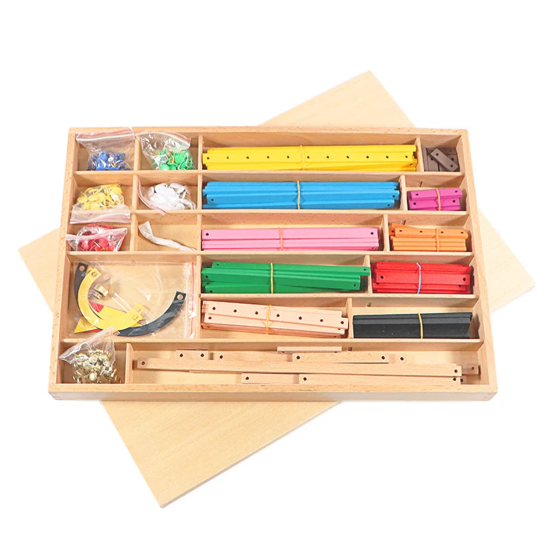 Montessori Geometric Construction Sticks Educational Set