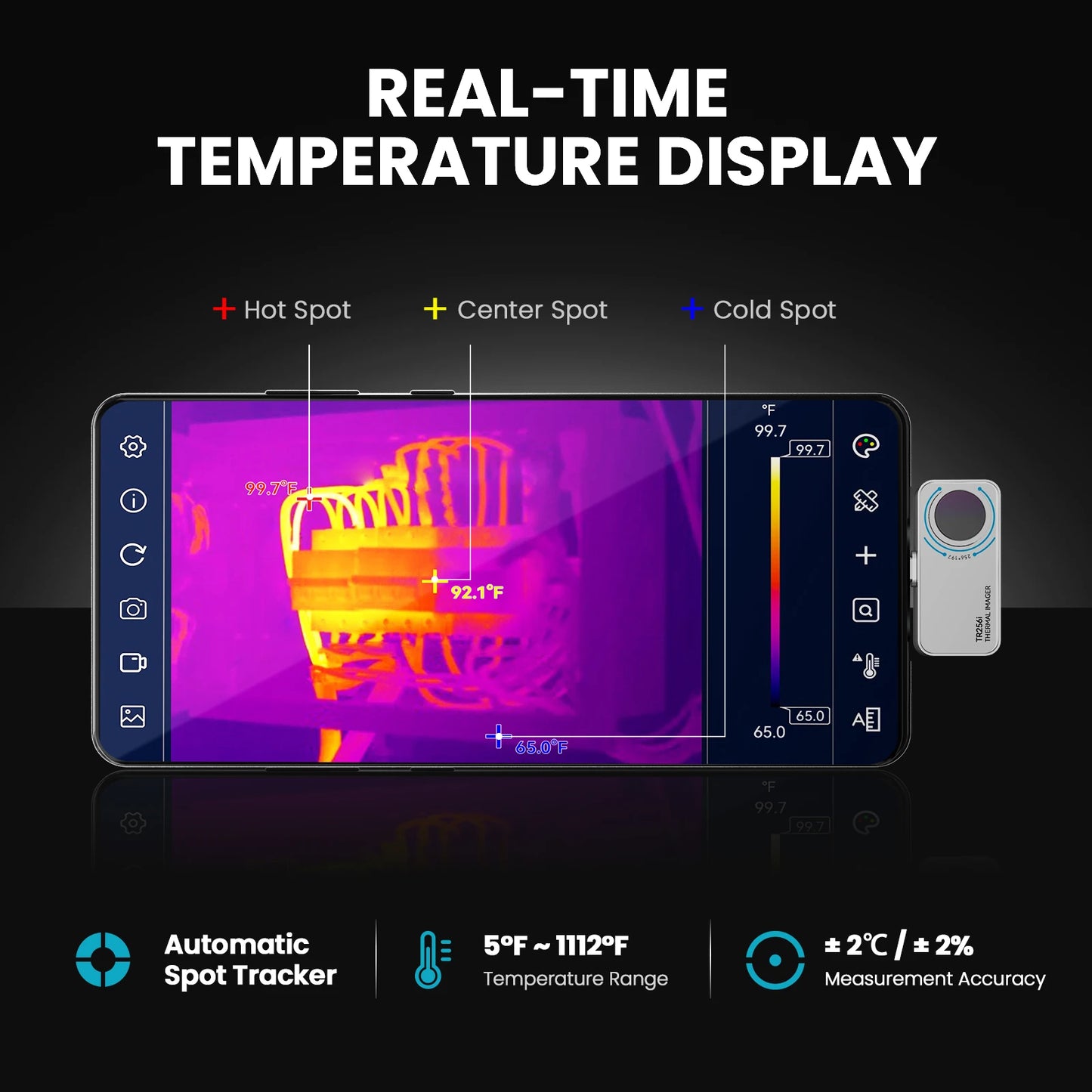 Portable Thermal Imaging Camera 256x192 for Android Type C