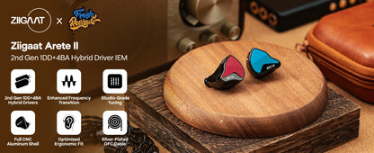 Arete II 2nd Gen Hybrid IEM Earbuds