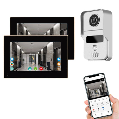 Smart Video Doorbell Intercom 7" Monitor RFID Access System
