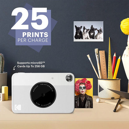 Grey Instant Photo Printing Camera with 40 Sheets