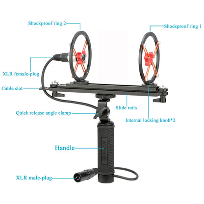 Professional Blimp Windshield and Suspension Kit for Shotgun Microphones