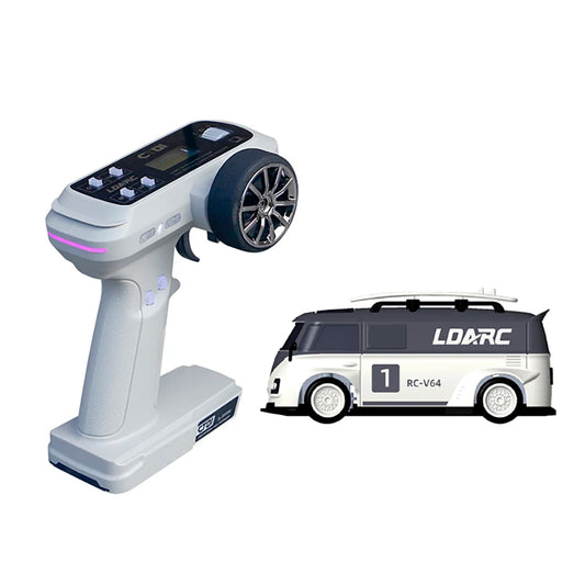Rechargeable Mini RC Model Bus Vehicle with Remote Gray