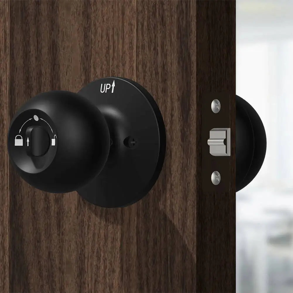Silver Keyless Fingerprint Door Lock Rechargeable