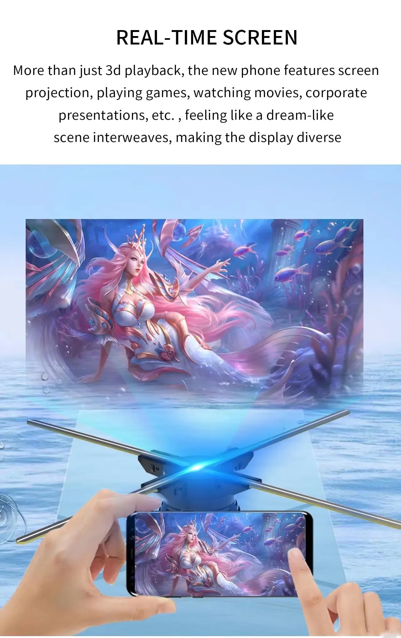 3D Holographic LED Fan Display for Advertising