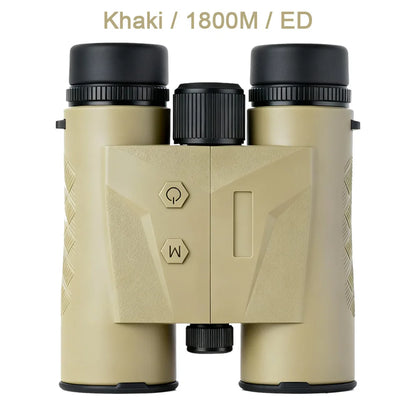 1800m Rangefinder ED Binoculars 10x42 Waterproof Khaki