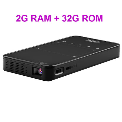 Portable 4K Mini Smart Projector Android WiFi Bluetooth