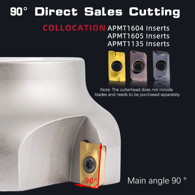 CNC Face Milling Cutter 80mm 6 Tooth Insert Tool