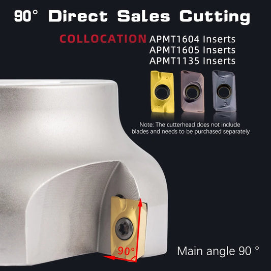 CNC Face Milling Cutter 80mm 6 Tooth Insert Tool