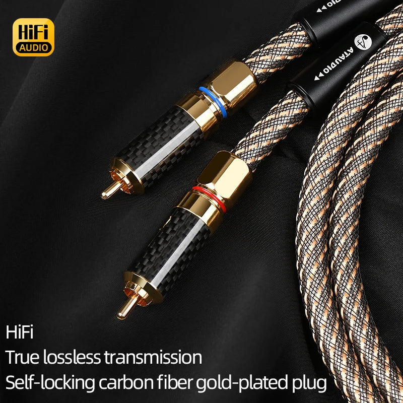 5m HiFi RCA Audio Cable 2RCA Male to Male OFC
